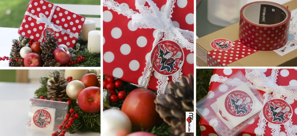 mymaki-Weihnachtsaufkleber
