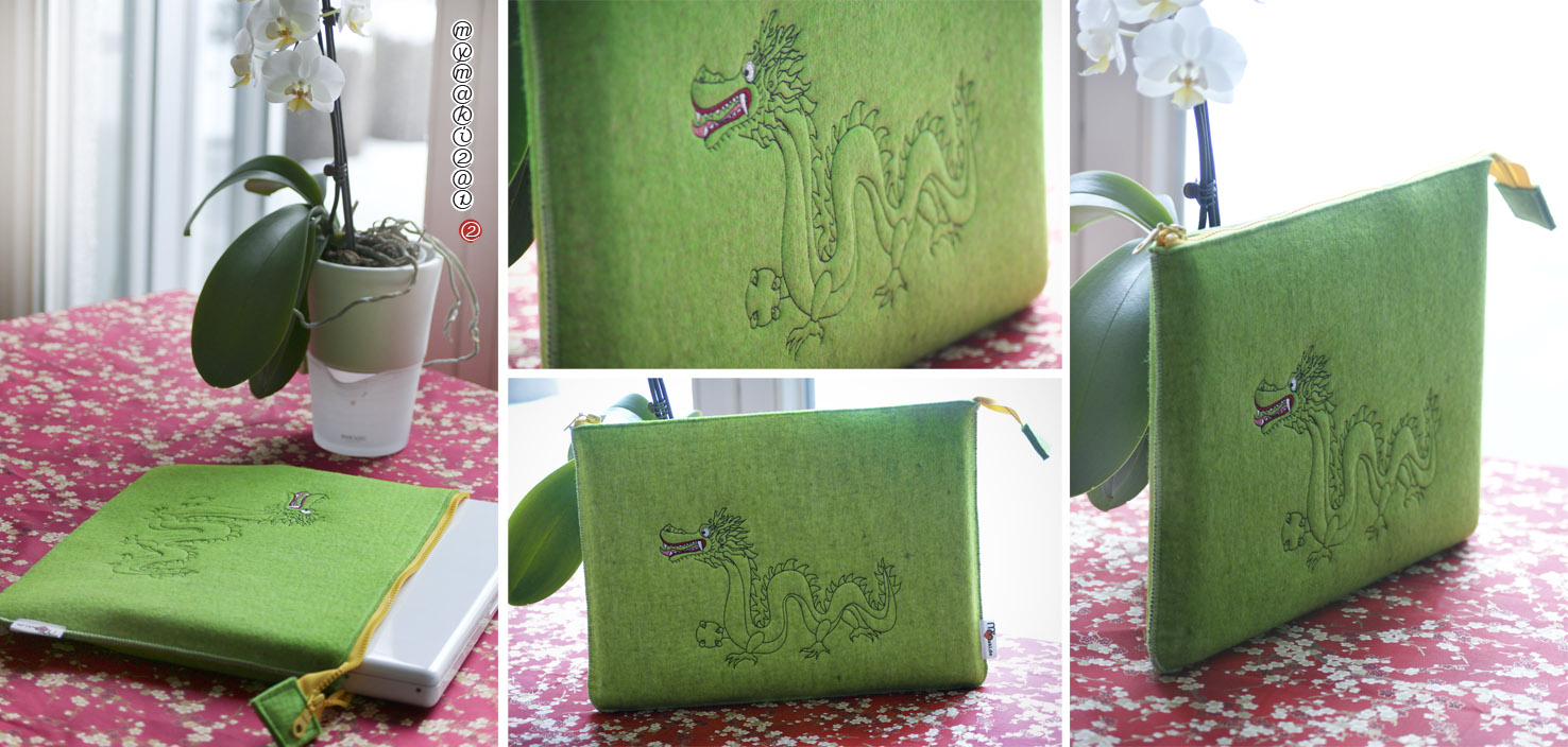 Laptop Case Dragon Felt